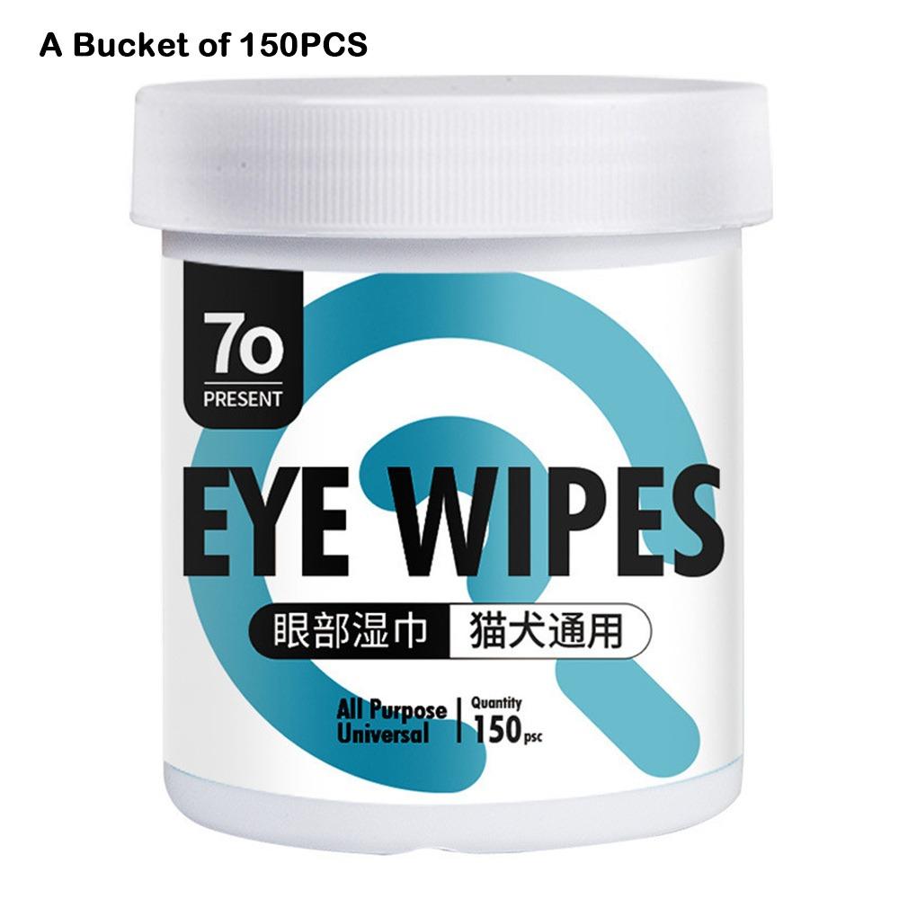 

Eye Grooming Pet Eye Wipes No Irritation Cleaning Wet Tissue Pet Eye Cleaning Wipes Cats and Dogs 150PCS