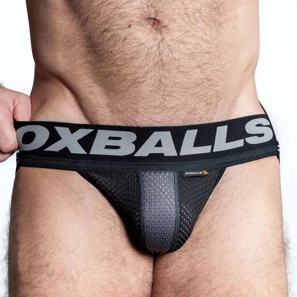 Jockstrap Oxjok Airmesh Noir - OXJOK by Oxballs - JockStrap