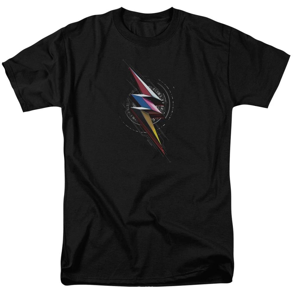 Power Rangers - Bolt Sigil - Unisex Short Sleeve Children s T-shirt - Black 130