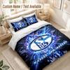 Custom Name Bedding Set 3 PiecesSchalke 04 FC Print Duvet Cover + 2 Pillowcases Soft Bed Decor