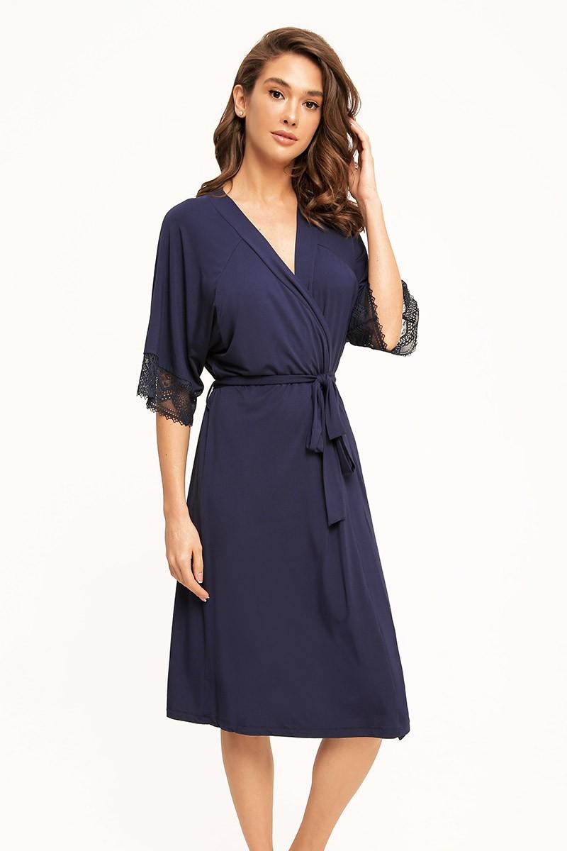 

Халат Anabel Arto (63353) 52(3XL) імперська синього кольору