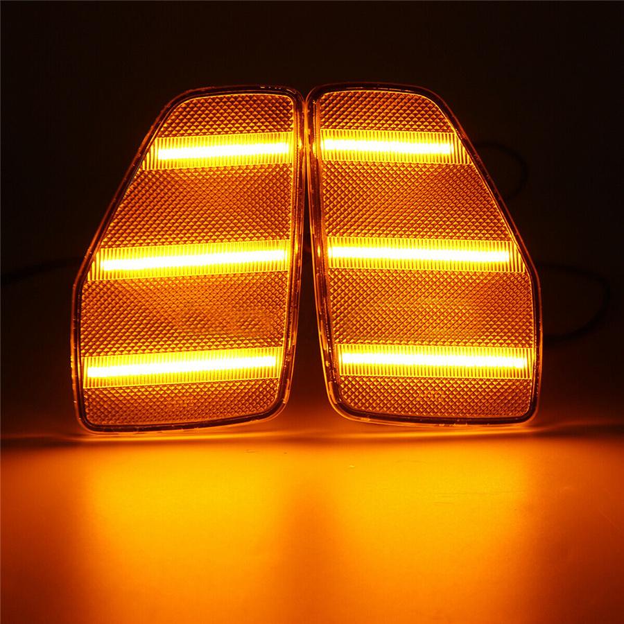 PAIR Side Marker Corner Parking Lights For Hummer H3 Alpha/X/Championship 06-10