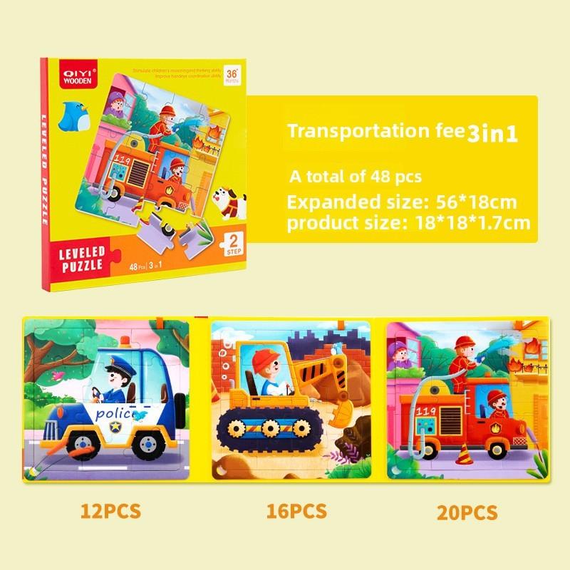 Baby Puzzle Book With Transportation Theme For Early Learning And Development