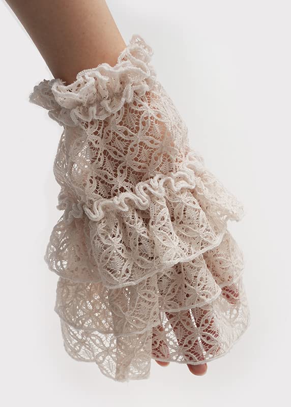 Lace sleeves feminine modern [dear-japan] (1.Beige)