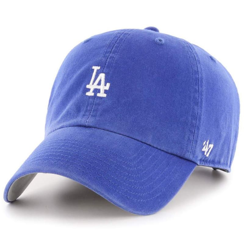 47brand Small Logo LA Dodgers Cleanup Ball Cap Royal Blue (B-BSRNR12GWS-RY)