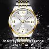 LIGE Men's Large Dial Quartz Watch - Waterproof Luminous with Double Calendar and Steel Strap