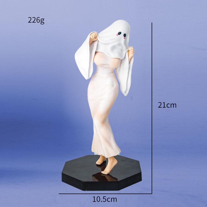 

21cm Chiyu Sexy Anime Figure Ghost Girl Mrs. Apricot Adult Collectible Model Desk Decoration Halloween Orament Gift
