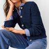 2025 Autumn New Women's Solid Color Commuter Knitted Cardigan Casual Sweater Jacket