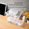 Transparent Data Cable Organizer Case Classification Dustproof Card Organizer With Lid Clutter Collection Box For Office Home