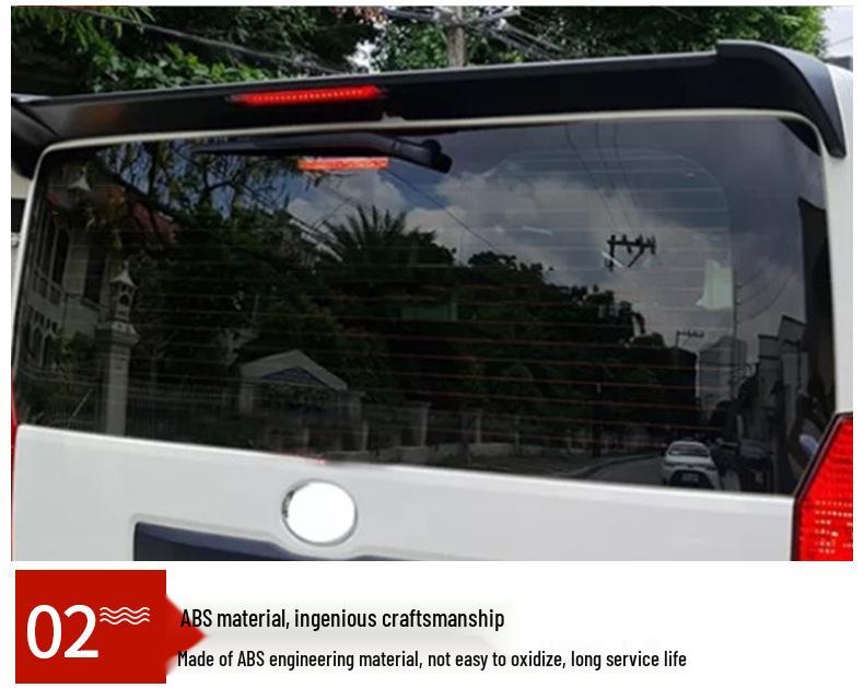 Toyota Hiace 2019-2023 Rear Roof Spoiler - No-Punch Sport Edition