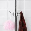 3Pcs ABS Shower Rod Hook Silver Shower Rod Clamp Hook Bathroom Hook  Bathroom Kitchen Shower