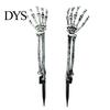 Graveyard Scene Setter 1 Pair Halloween Skeleton Hand Yard Stake, Fake Bone Ground Creepy Garden Decor Insert for Cemetery Lawn Display, Spooky