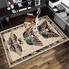 Gothic Moth And Skulls Office Rug Chair Mat, Entryway Carpet, Suitable for Front Door, Bedroom, Living Room, Desk, Holiday Gift