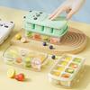 Mini Bear Ice Cube Tray with Lid Food-Grade Silicone Ice Mold Easy Release Ice Cube Maker BPA-Free Kitchen Food Freezer Tray