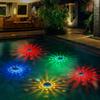 Solar Floating Pool Lights,LED Pool Lights RGB Color Changing Solar Pool Lights That Float,Outdoor Waterproof Swimming Pool Accessories for
