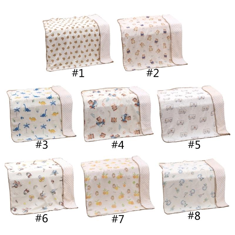 Baby Summer Blanket with Lovely Pattern Lightweight Thin Blanket Soft & Comfortable Newborns Blanket for Boy Girls Gift