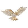 Eagle Brooch Powerful Animal Style Fashion Accessories Anti-Light Pin Trendy Acrylic Men's Style with Rhinestones Embellishment
