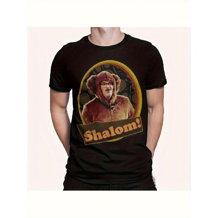 Friday Night Dinner Jim Shalom Dog Costume T-Shirt - British Comedy TV Show Gift, Unisex Short Sleeve Tee with Iconic Jim Shalom Print, Soft S чёрный