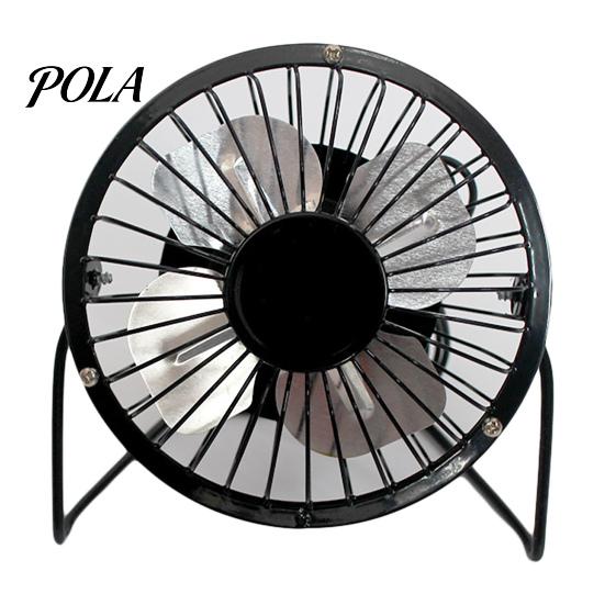 Electric Fan Mini Silent Strong Wind USB Charging Metal Wrought Iron Student Desk for Office