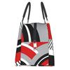 Bunte Geometrie Wiederverwendbare Lunchbox Moderne Kunst Abstrakt Thermische Kühltasche Essen Isoliert Lunchtasche Büro Arbeit Picknick Behälter