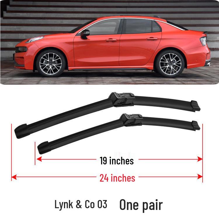 Compatible with Lynk & Co 03 Type Jin PRO Wiper Blade, Bone-Free Rubber Strip, Original Car Wiper Accessories.