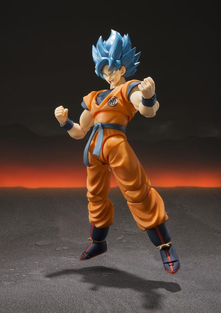 TAMASHII NATIONS TAMASHII NATIONS Dragon Ball Super Saiyan God Super Saiyan Son Goku Ungefähr 140 mm große, bemalte, bewegliche Figur SHFiguarts -Super-