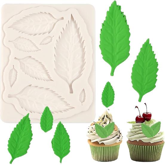 1 Pcs Turtle Leaf Silicone Mold, Hawaiian Style Cake Decoration Fondant Mold, Reble Leaf Chocolate Mold for Cupcake Topping Candy Sugar Craft Flower