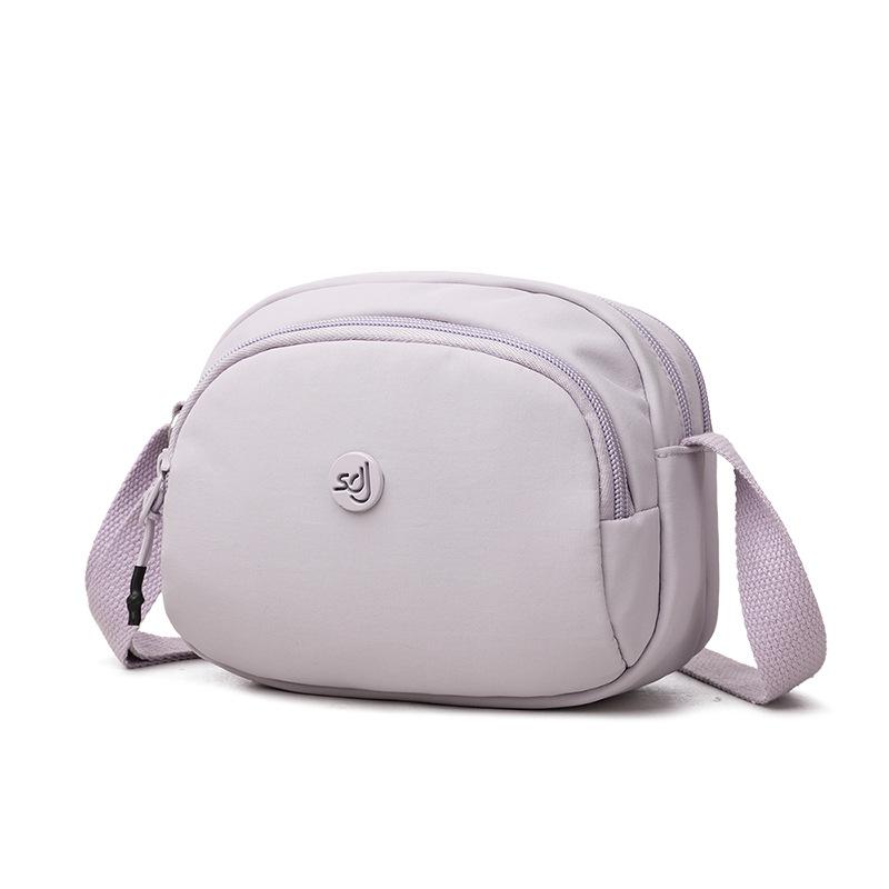 

Сумка для мобильного телефона Женская сумка через плечо Легкая многослойная сумка через плечо Нейлоновая водонепроницаемая маленькая сумка Сумка для мамы фиолетовый