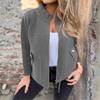 Autumn New Women's Casual Wool Lapel Tie-Waist Faux Pocket Blazer Jacket