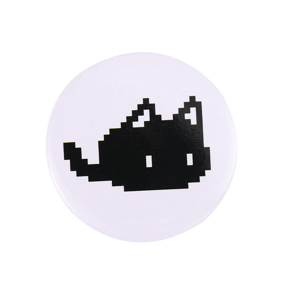 Niedliche Cartoon Katze und Mädchen Legierung Brosche für Taschen & Kleidung