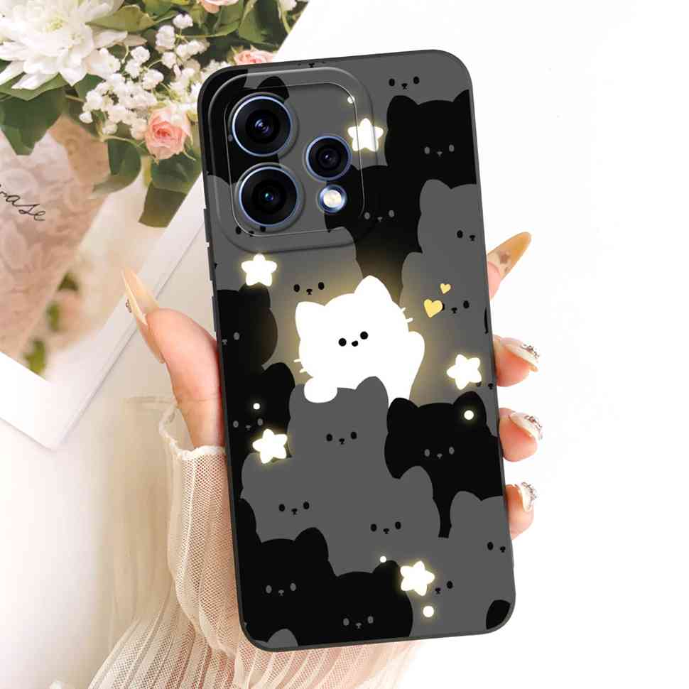 For Oppo Reno15 5G Case CPH2825 ilicone Back Cover For Oppo Reno 15C Reno15c 5G Cute Panda Cartoon Phone Cases Shockproof