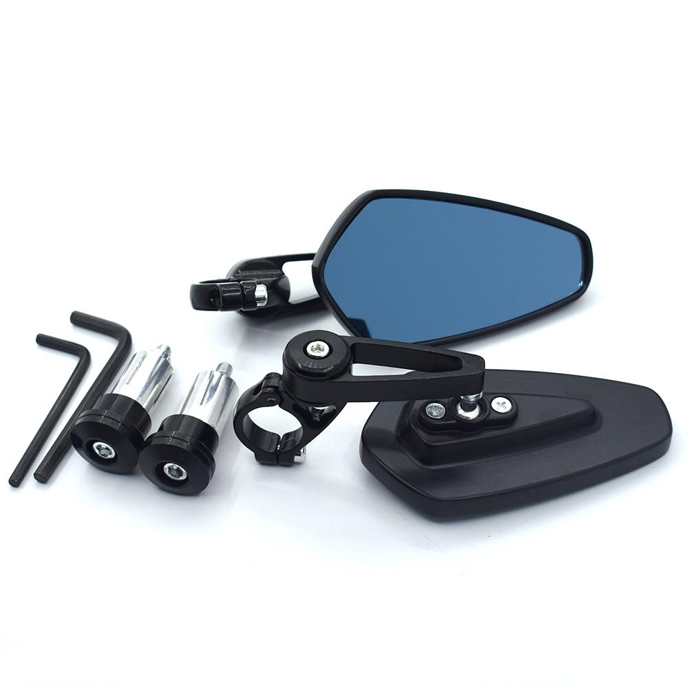 Rétroviseurs Moto 7/8" 22mm Style Café Racer - Or, Vision Large Et Montage Facile