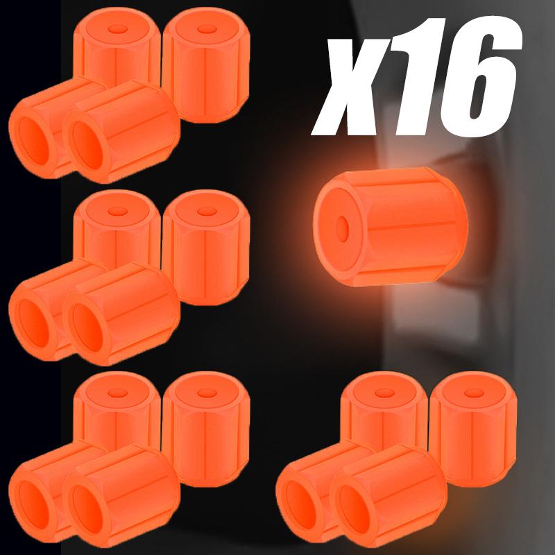 4/8/16 ks Auto Svítící Víčko Ventilku Pneumatiky Fluorescenční V Noci Svítící Motocykl Kolo Tryska Kola Víčka Ventilků Pneumatiky Automobilu Svítící Víčka