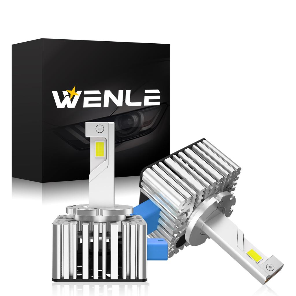 WENLE New LED Beyond HID D8S LED Headlight Bulb, Compatible with New Car Inspections,