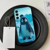 Funny Happy Cute P-Penguin  Phone Case For Samsung Galaxy A73,A72,A71,A70,A53,A52,A51,Soft Silicone Black Cover