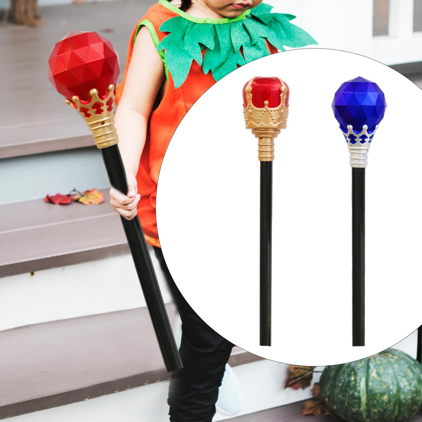 

2 шт. Детский скипетр трости игрушка реквизит Хэллоуин король для мужчин и женщин A B