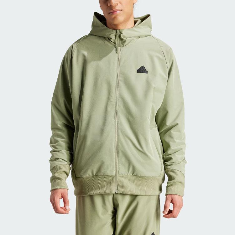 adidas Z.N.E. Woven Full-Zip Hooded Track Top Men Jacket Tent-Green IS9279