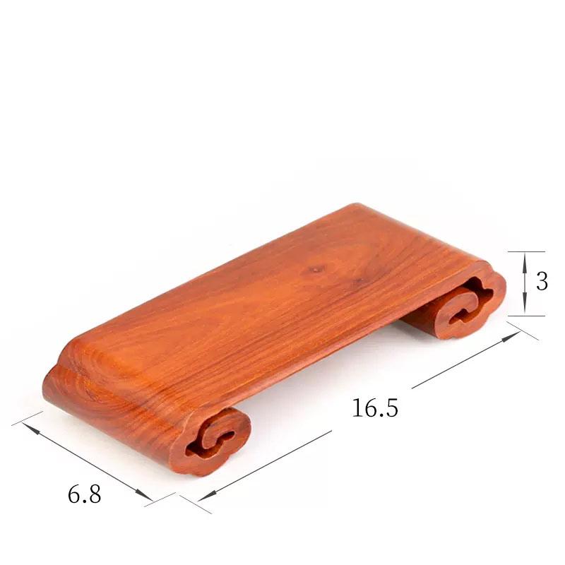 Redwood Carved Flower Pot Base Decoration, Solid Wood, Strange Stone, Buddha Statue, Vase, Wooden Base