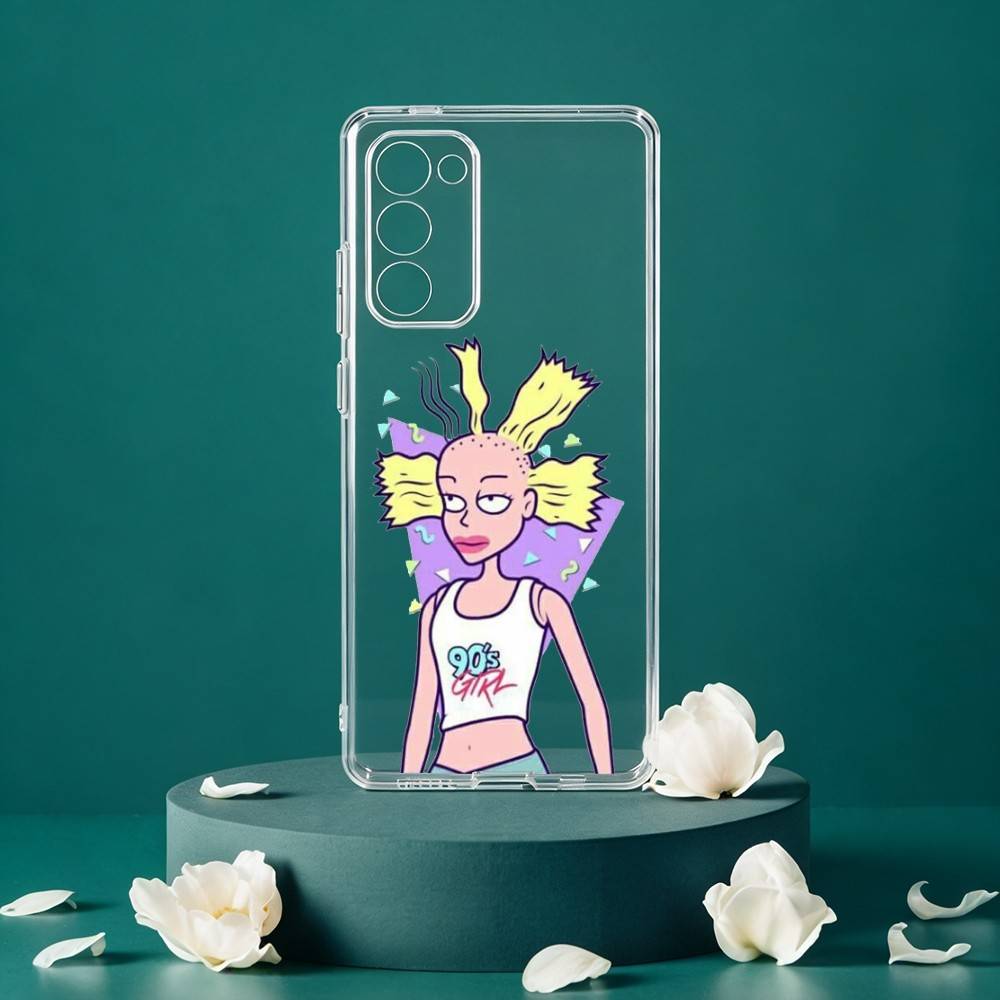 Funny Cartoon R-Rugrats Phone Case For Samsung Galaxy S24 S25 S23 S22 S21 Plus S24 S25 Transparent Cover Case