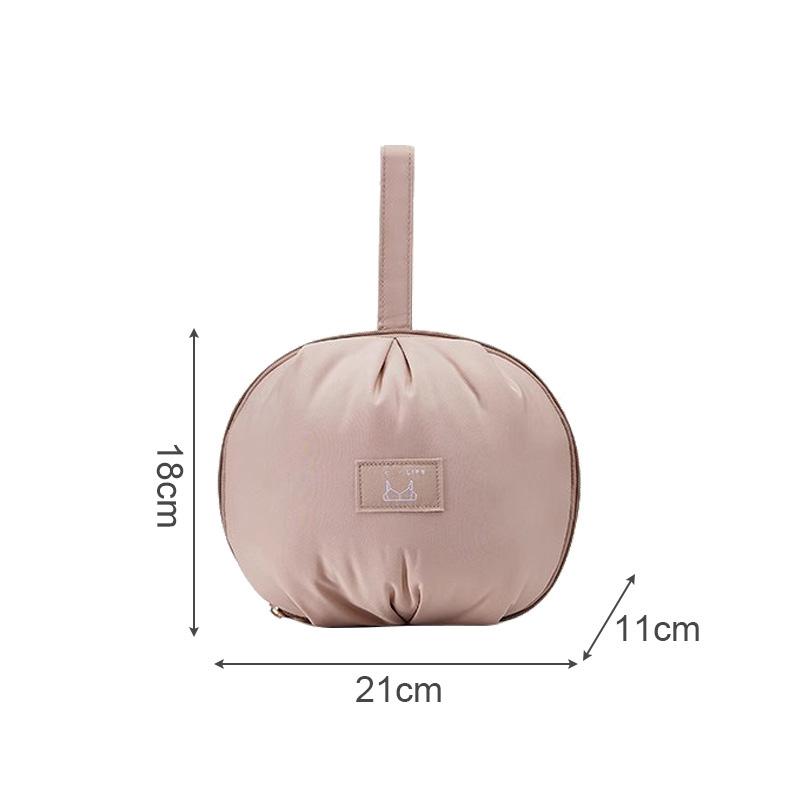 Shell Shaped Underwear Storage Bag Sock Organizer Bag Durable Polyester Travel Storage Bra Underwear Organizer With Zipper