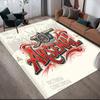 Tappeto Quadrato con Fantasia a Quadri Arsenal F.C., Tappeto da Area, Tappeto per Soggiorno Camera da Letto Divano Sala Giochi Decorazione, Tappetino Antiscivolo