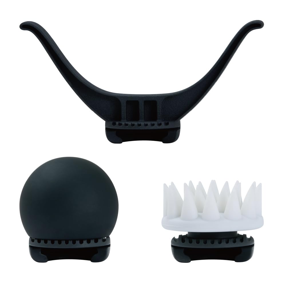 Doctor Air Official Store ExaGun Hyper Premium Attachment ExaGun Hyper Dedicated Pouch Included Curved Spherical Scalp Attachment Scalp Care Neck Arms