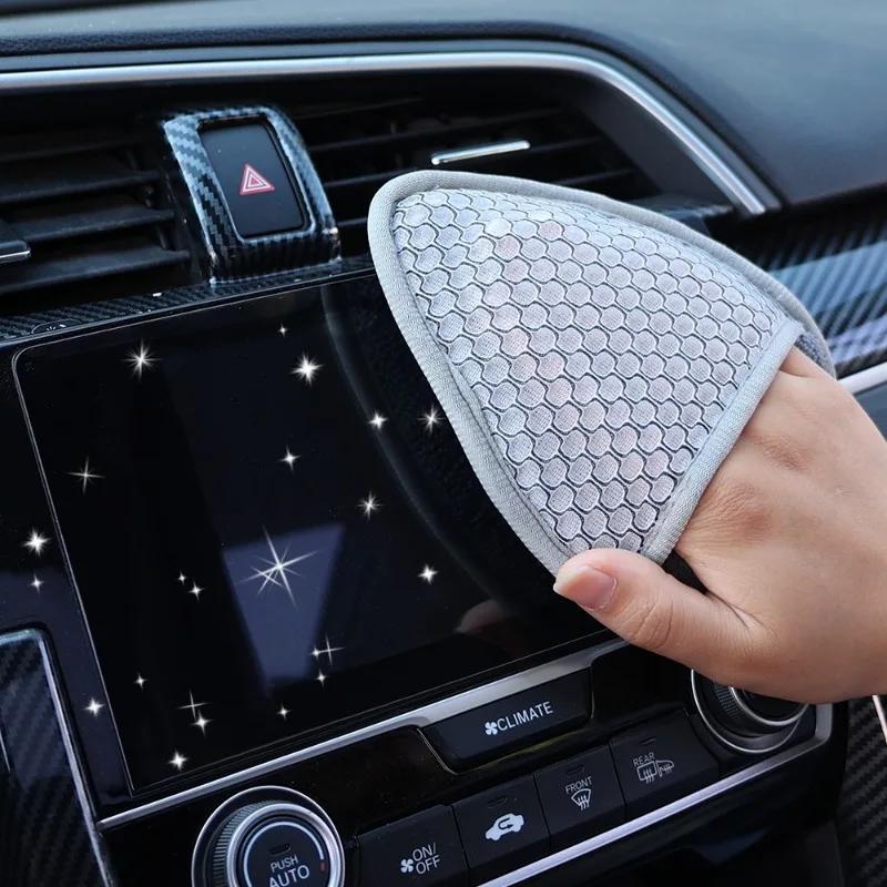 Car Washing Gloves Cleaning Sponge Wipe Car Wheels Cleaning Waxing Dual Purpose Sponge Block Double Side Car Paint Care Tools