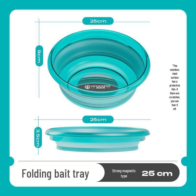 Thickened Portable Folding Fishing Bait Basin