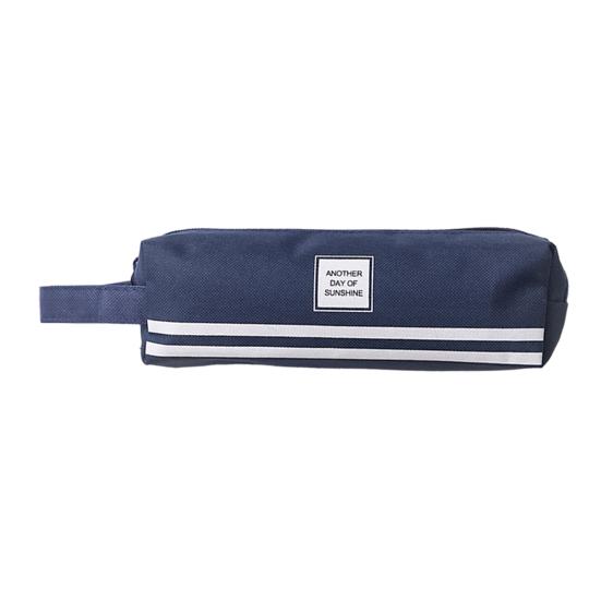 Tragbare Leinwand-Federtasche mit Griff Große Kapazität Schreibwarentasche Schüler-Stifte-Organizer für Stifte Marker Lineale Schulanfangsgeschenke