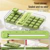 Qiwei Food-Grade Press-Type Ice Cube Tray with Storage Box