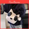 Panda Cute Canvas Single Shoulder Crossbody Bag Large Capacity Gift Backpack