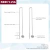 ZHOUYANG Chain Earring For Women Simple Style None Stone Rose Gold Color Ear Line Fashion Jewelry  ZYE236 ZYE237