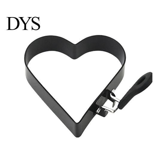 Egg Ring Mold Nonstick Fried Mold, with Heat Resistant Handle, Circle/Star/Heart/Flower/Square Shaped Cooking Rings, Stainless Steel Frying
