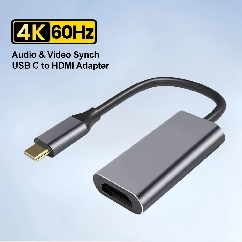 

USB C to HDMI-Compatible Adapter Cable Type C 4K USB 3.1 HDTV Converter Cable For Projector PC Laptop Tablet